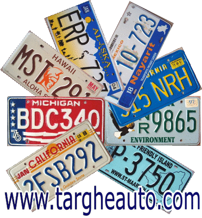  targhe automobilistiche - targhe americane - license plates